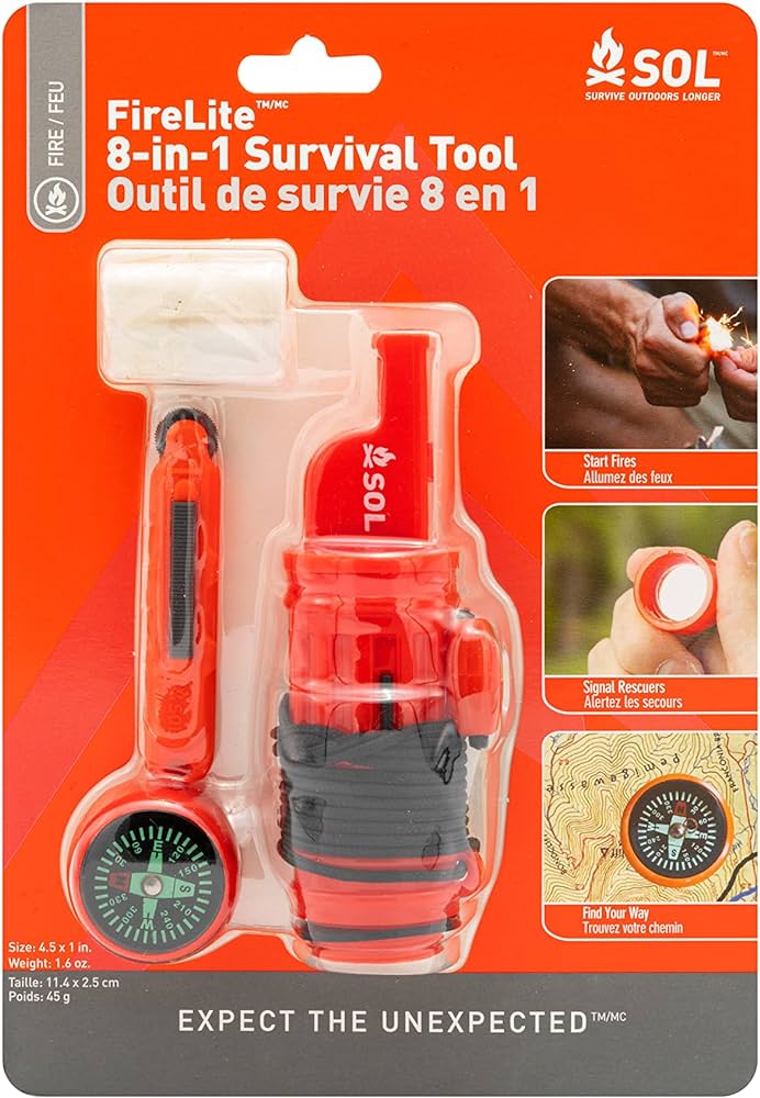 SOL FIRELITE 8-IN-1 SURVIVAL TOOL