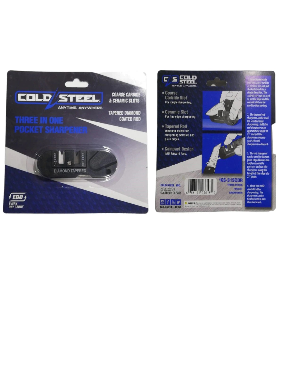 COLDSTEEL 3-IN-1 KNIFE SHARPENER