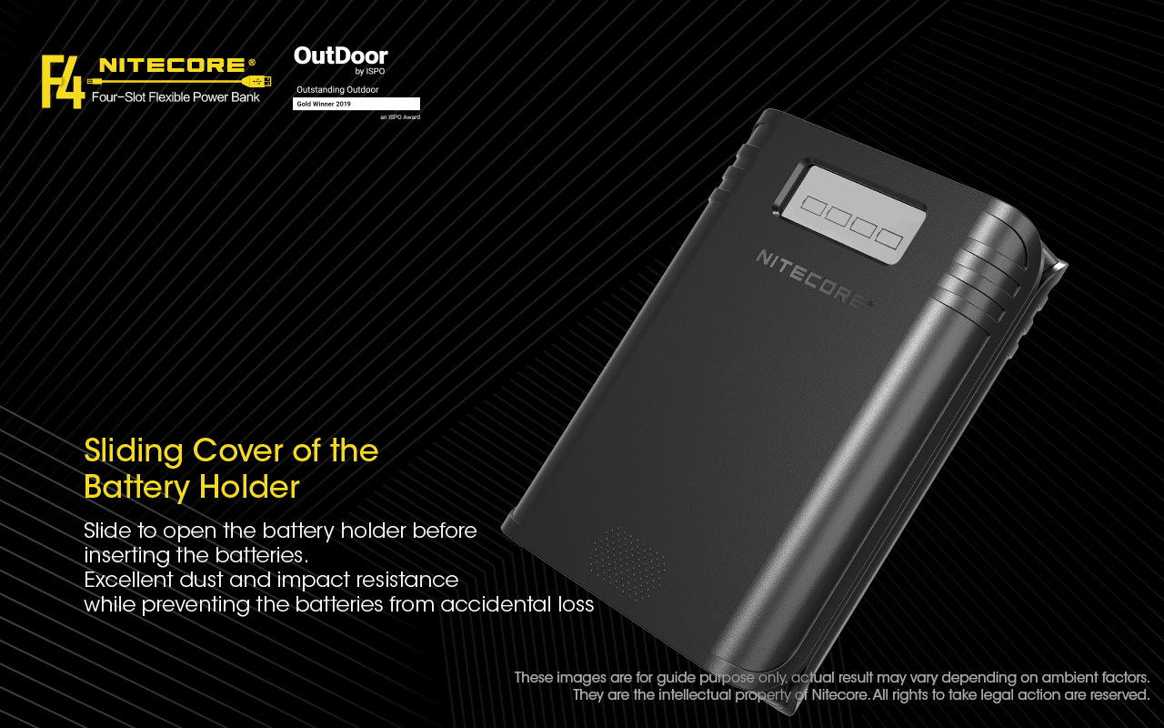 NITECORE F4 BATTERY CHARGER & POWER BANK