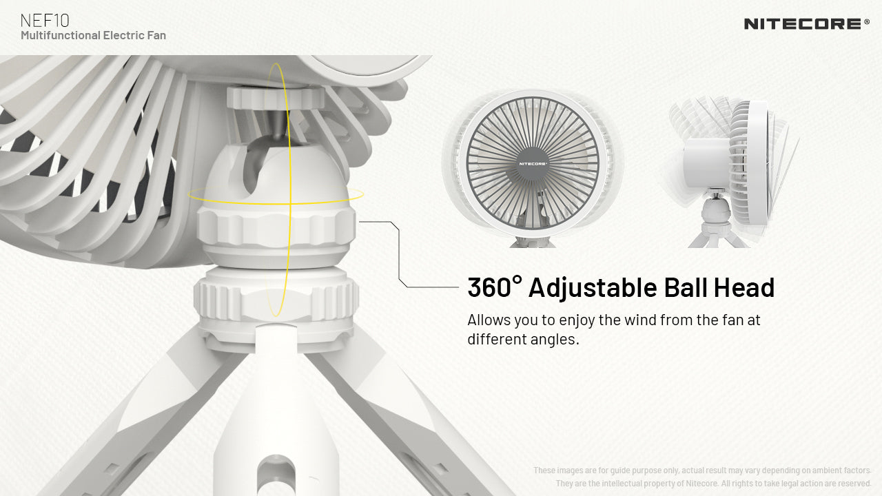 NITECORE MULTIFUCTIONAL ELECTRIC FAN NEF10