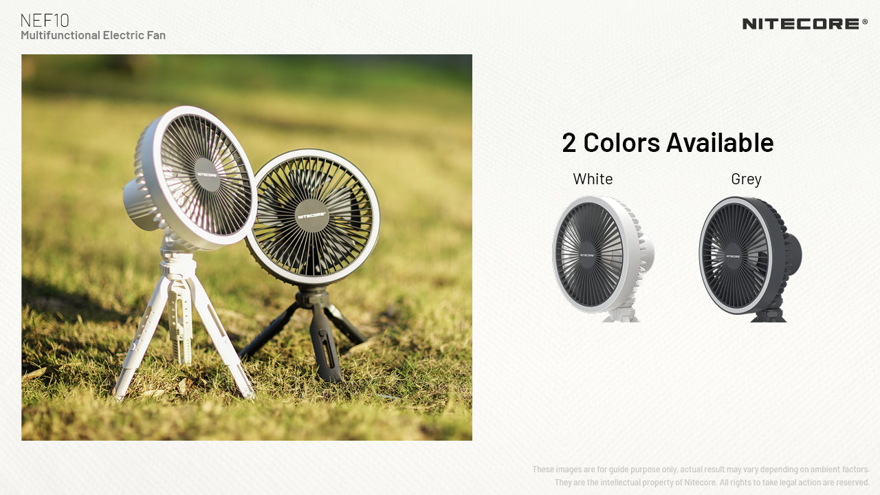 NITECORE MULTIFUCTIONAL ELECTRIC FAN NEF10