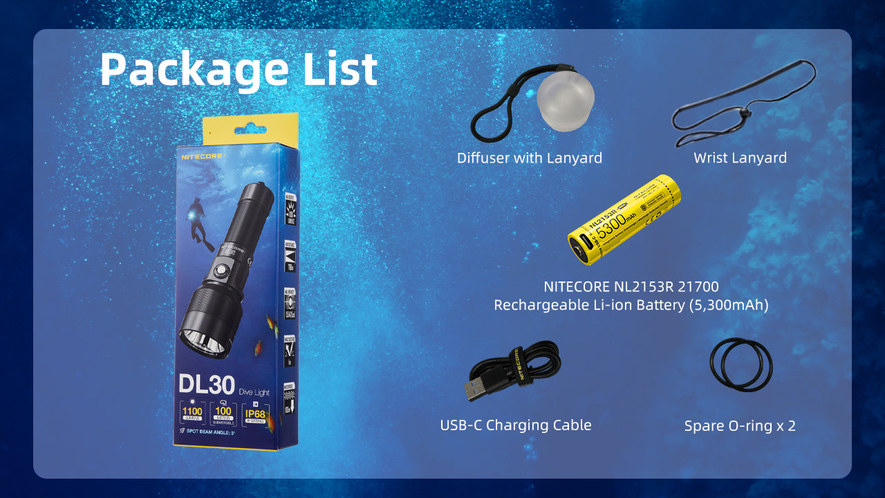 ضوء الغوص NITECORE DL30