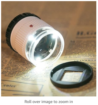 30X CYLINDRICAL SCALE MAGNIFYING GLASS