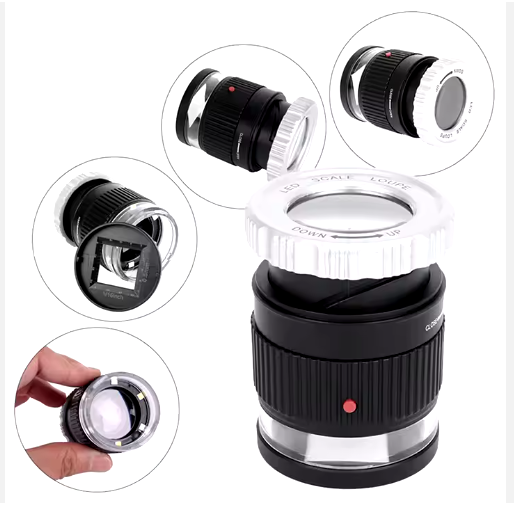 30X CYLINDRICAL SCALE MAGNIFYING GLASS