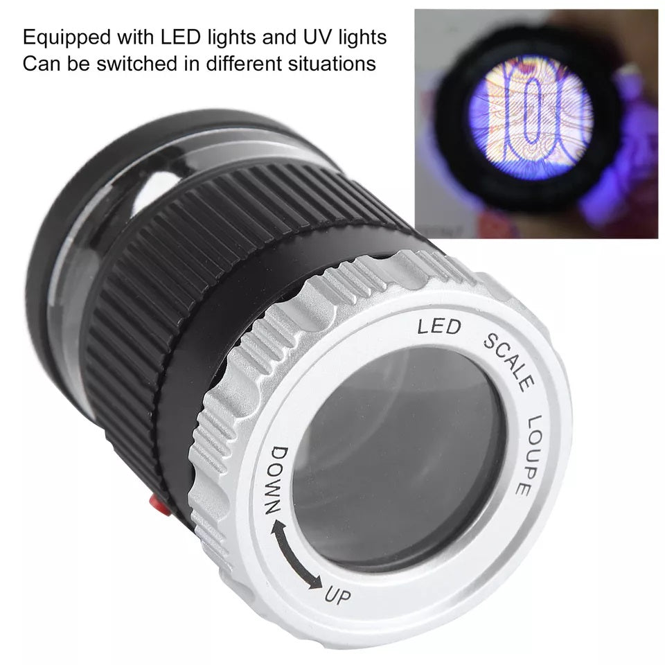 30X CYLINDRICAL SCALE MAGNIFYING GLASS