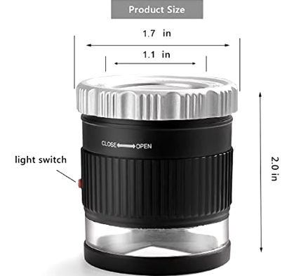 30X CYLINDRICAL SCALE MAGNIFYING GLASS