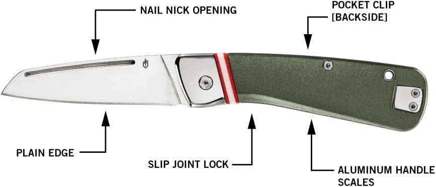 GERBER STRAIGHTLACE MODERN FOLDING KNIFE