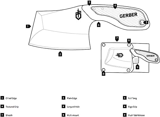GERBER TRI-TIP MINI CLEAVER