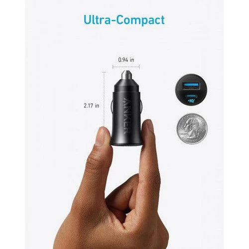 ANKER CAR CHARGER (30W; 2 PORTS)