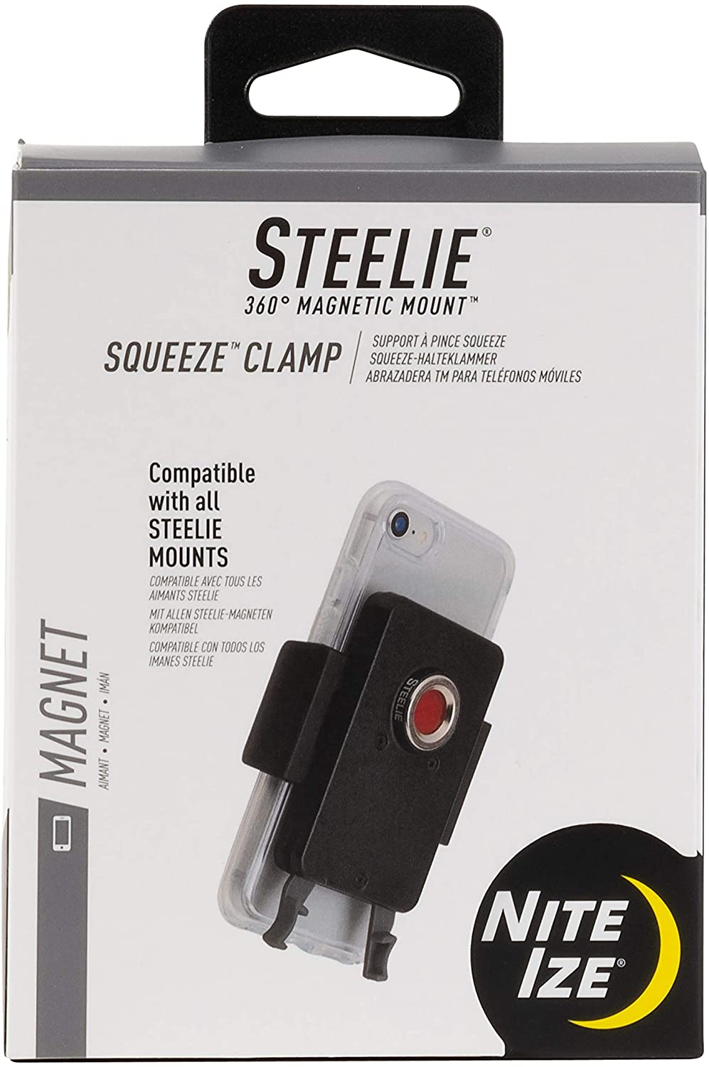 NITEIZE STEELIE 360 MAGNETIC MOUNT SQUEEZE CLAMP