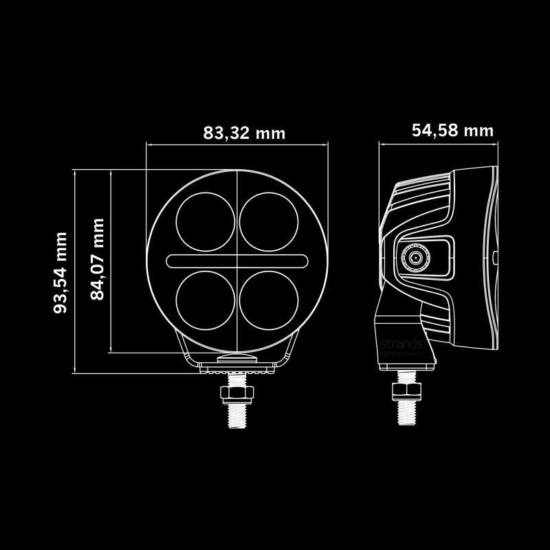 STRANDS NUUK D-LINE MC DRIVING LIGHT 3″