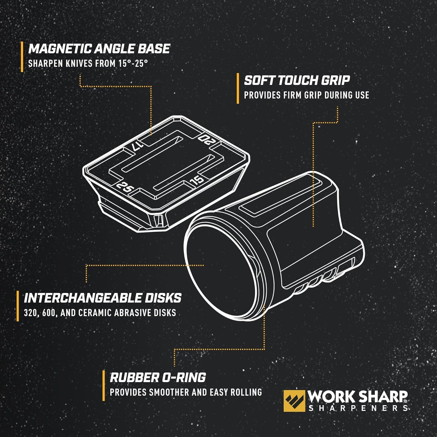 WORK SHARP ROLLING KNIFE SHARPENER - WSKTNRKS-I