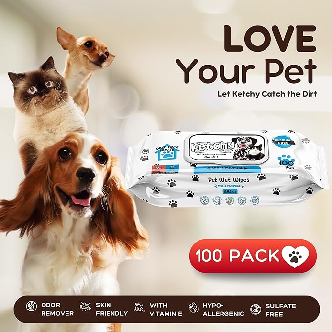 PAPILION - KETCHY PET WIPES