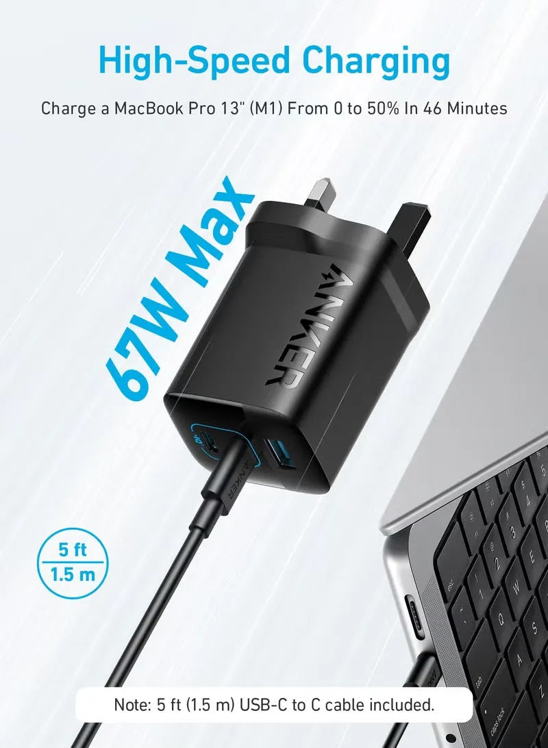 ANKER 336 CHARGER (67W, 3 PORTS)