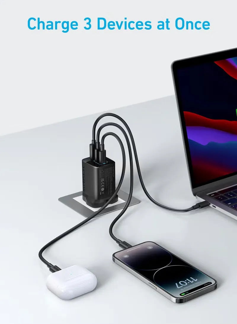 ANKER 336 CHARGER (67W, 3 PORTS)