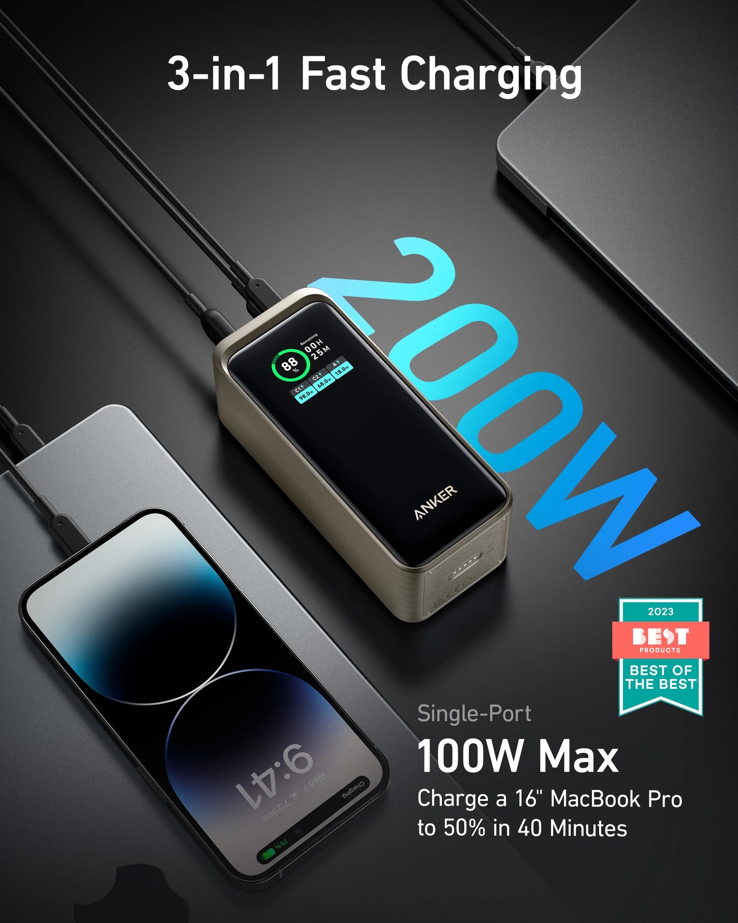 ANKER PRIME 20000MAH POWER BANK 200W