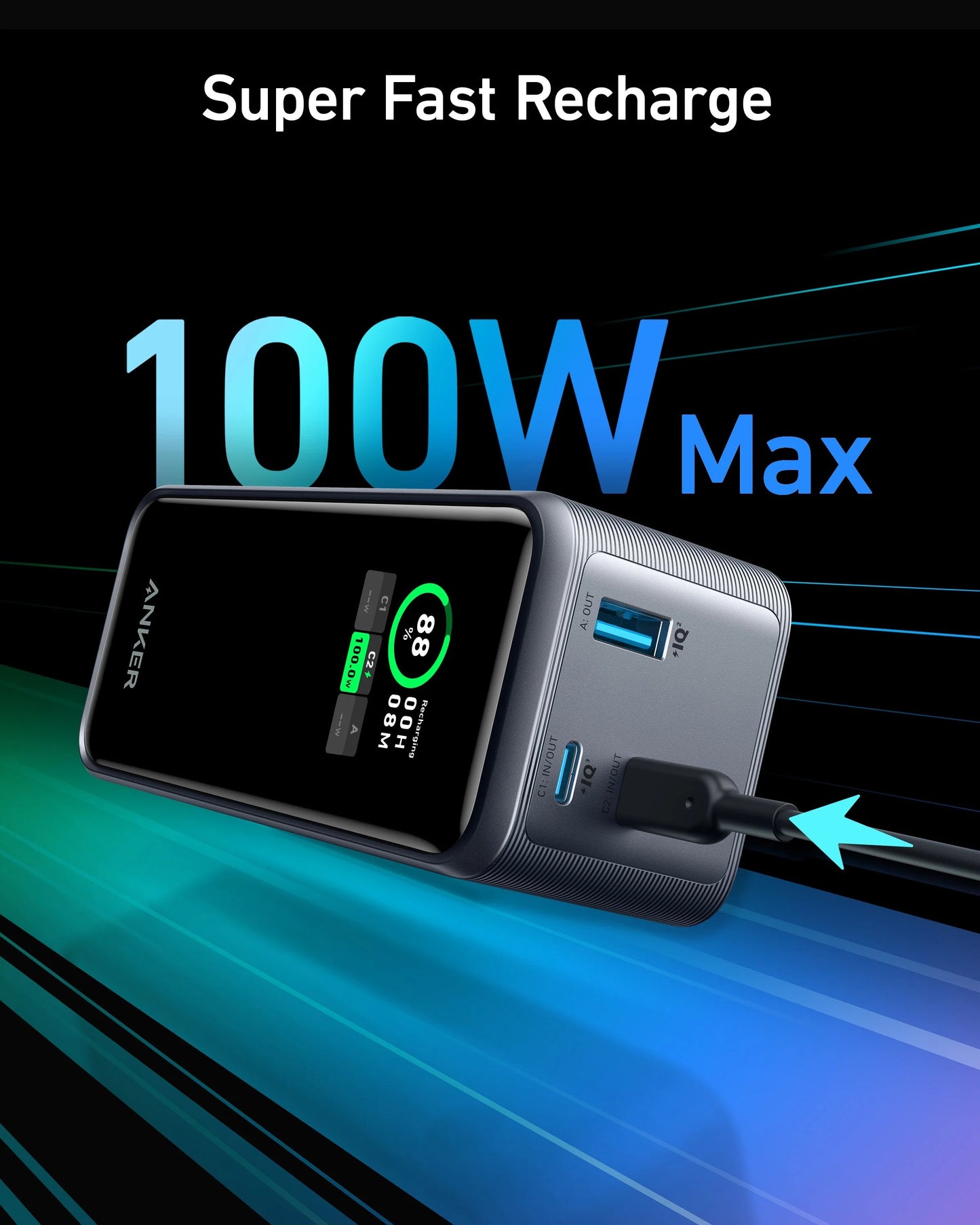 ANKER PRIME 20000MAH POWER BANK 200W