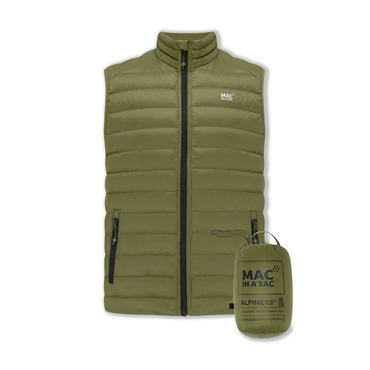 MIAS ALPINE MENS PACKABLE DOWN GILET