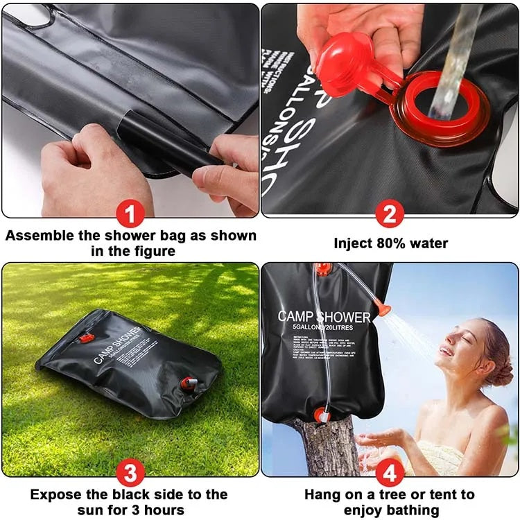 CAMP SHOWER BAG 20L