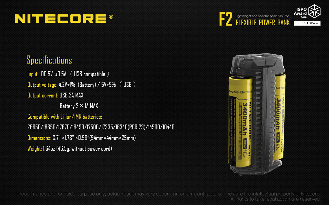 NITECORE FLEXIBLE POWER BANK F2