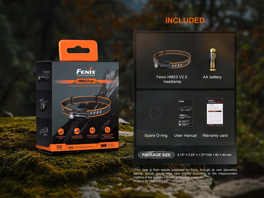 FENIX HM23 V2.0 ( 300 LUMENS )