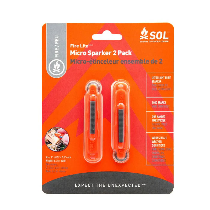 SOL FIRE LITE MICRO SPARKER 2 PACK
