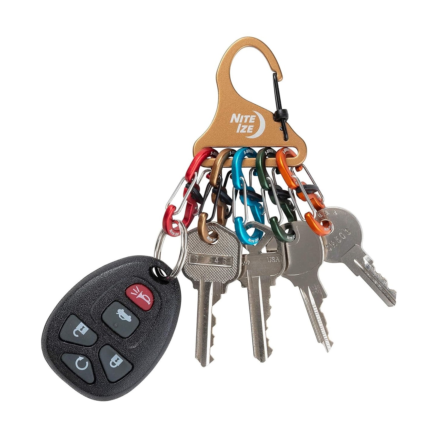 NITEIZE KEYRACK LOCKER S-BINER (ALUMINUM)