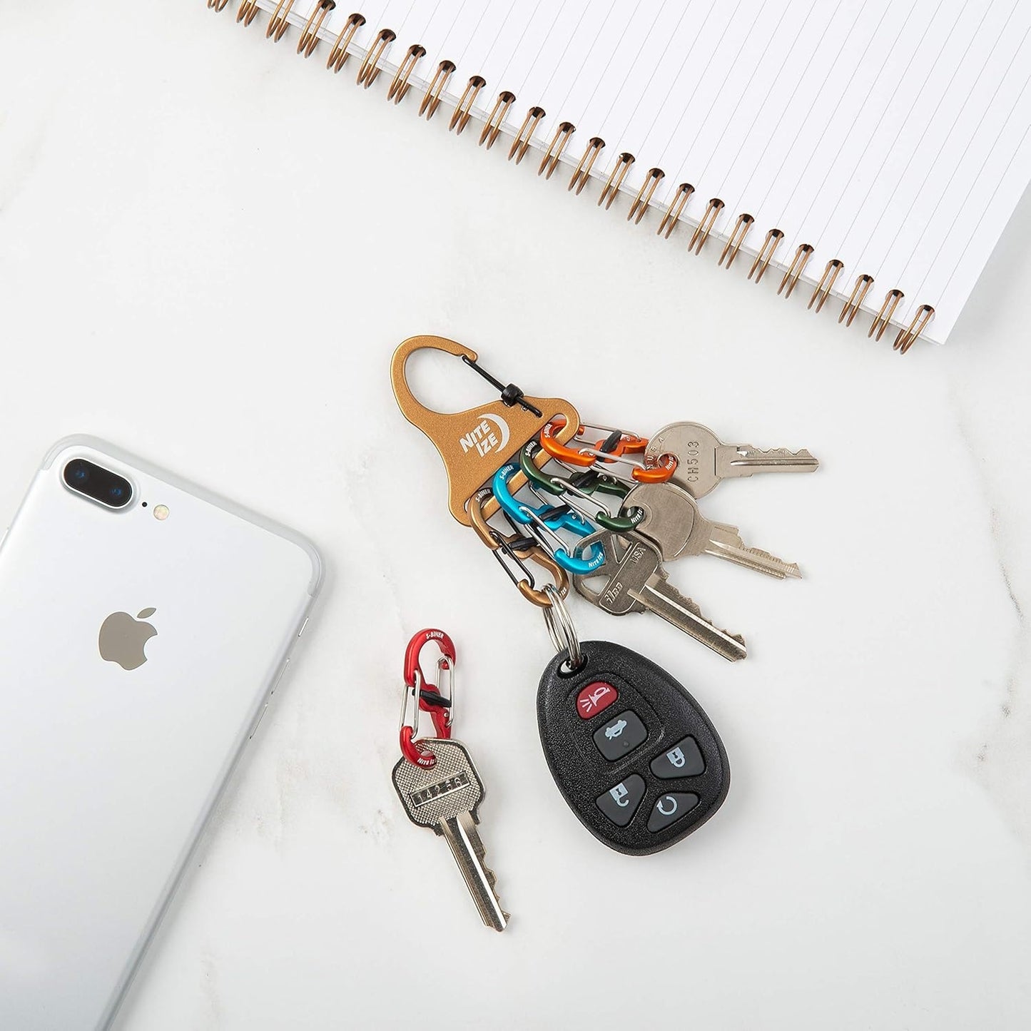 NITEIZE KEYRACK LOCKER S-BINER (ALUMINUM)