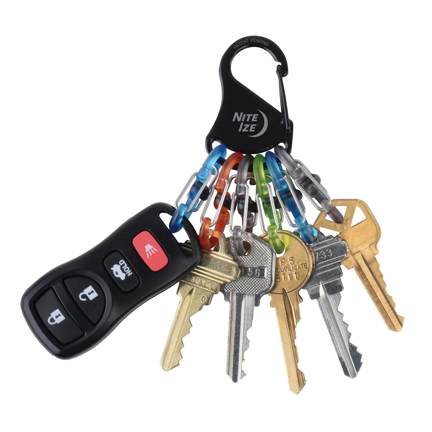 NITEIZE KEYRACK LOCKER - S-BINER (PLASTIC)
