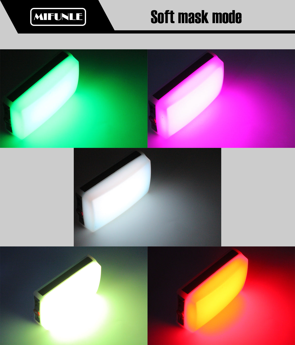 MIFUNLE FULL COLOR LED LIGHT M15
