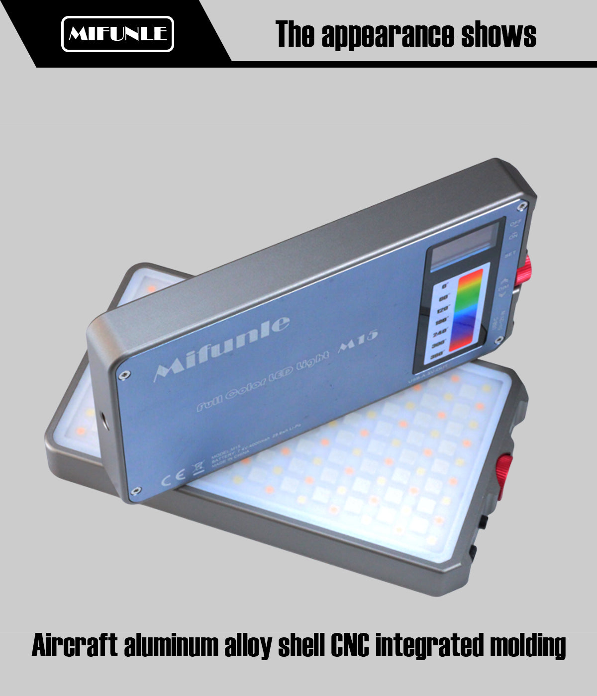 MIFUNLE FULL COLOR LED LIGHT M15