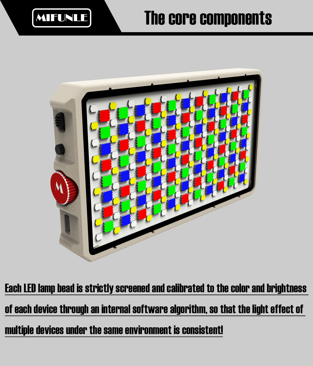 MIFUNLE FULL COLOR LED LIGHT M15