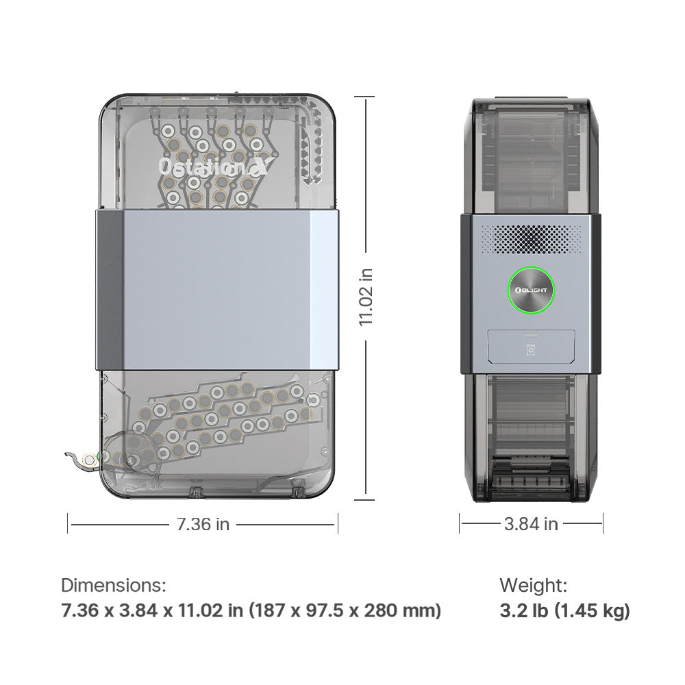 OLIGHT OSTATION X 3-IN-1 AUTOMATIC AAA BATTERY CHARGER