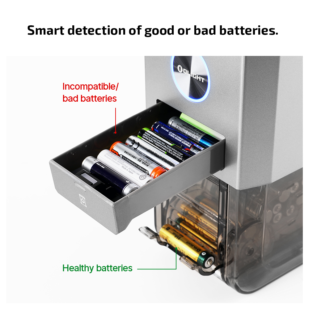 OLIGHT OSTATION X 3-IN-1 AUTOMATIC AAA BATTERY CHARGER
