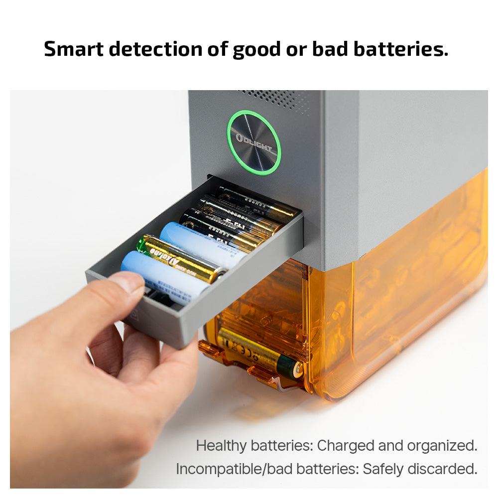 OSTATION X 3-IN-1 AUTOMATIC RECHARGEABLE AA BATTERY CHARGER