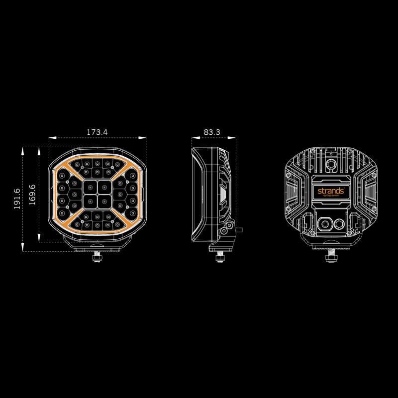 STRANDS SIBERIA X DRIVING LIGHT 7″