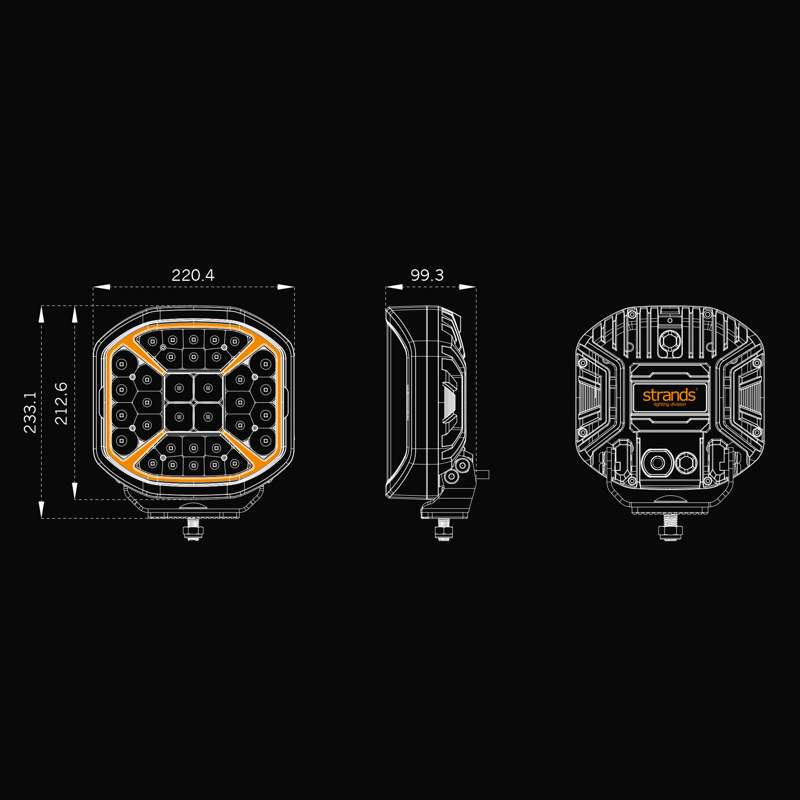 STRANDS SIBERIA X DRIVING LIGHT 9″