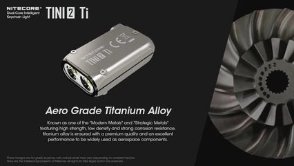 NITECORE TINI2 Ti - TITANIUM VERSION