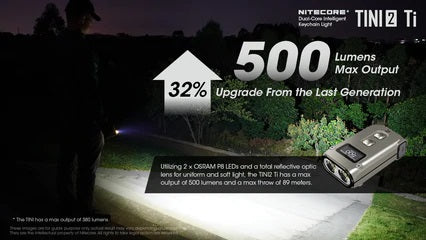 NITECORE TINI2 Ti - TITANIUM VERSION