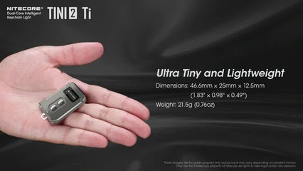 NITECORE TINI2 Ti - TITANIUM VERSION