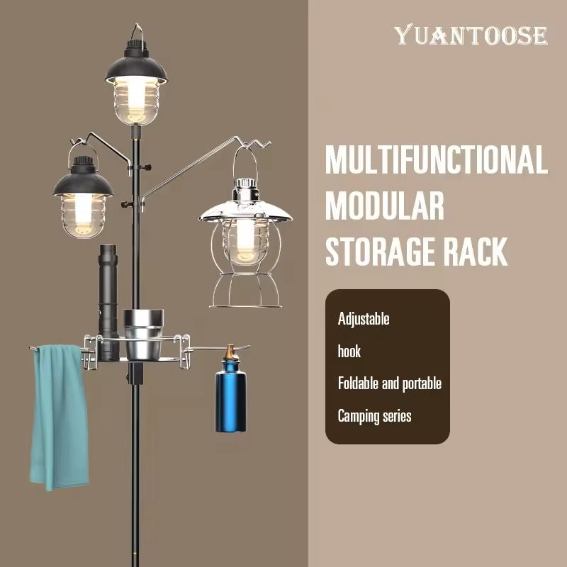 LIGHT STAND ALUMINUM FOLDING FOR CAMPING