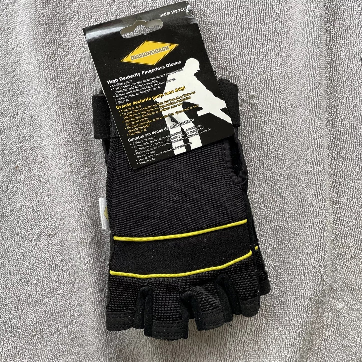 DIAMONDBACK HIGH DEXTERITY FINGERLESS GLOVES - L