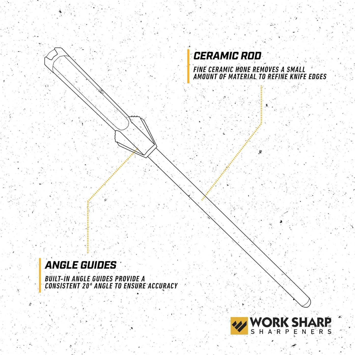 WORK SHARP KITCHEN CERAMIC HONING ROD