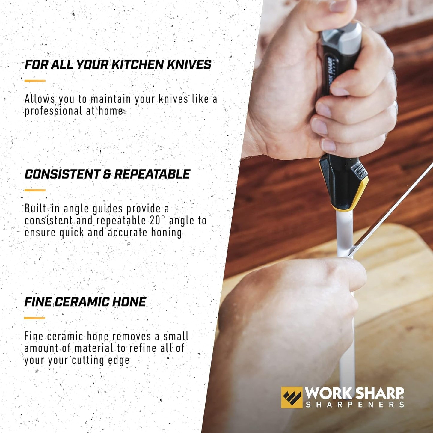 WORK SHARP KITCHEN CERAMIC HONING ROD