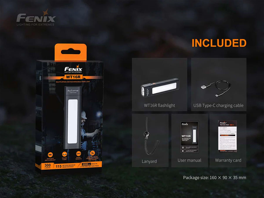 FENIX WT16R ( 300 LUMENS )