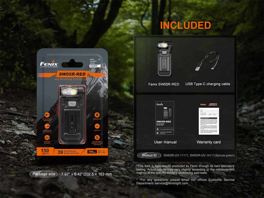 FENIX SW05R -RED ( 150 LUMENS )