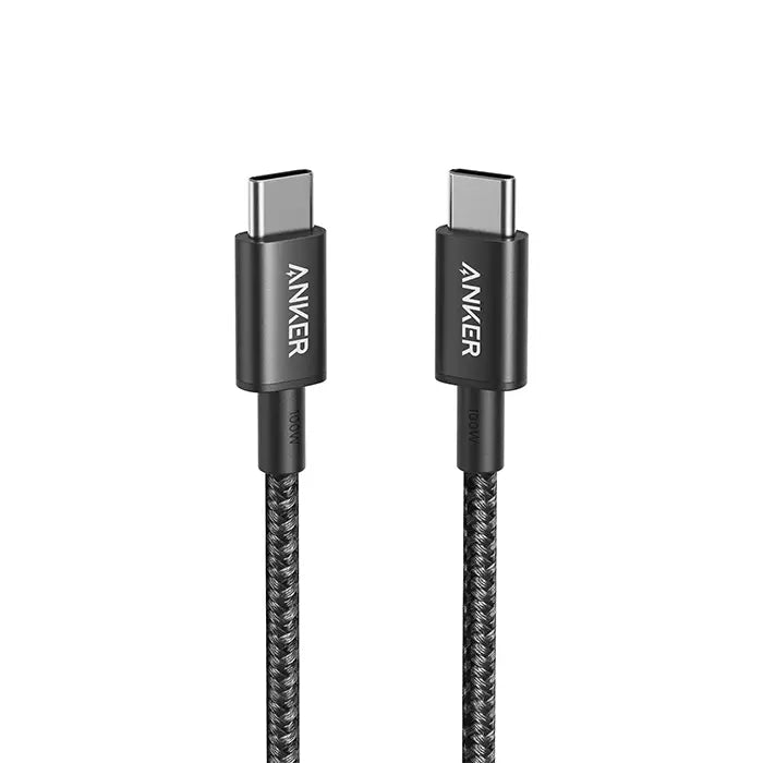كابل ANKER 322 USB-C إلى USB-C (مضفر بطول 6 قدم)
