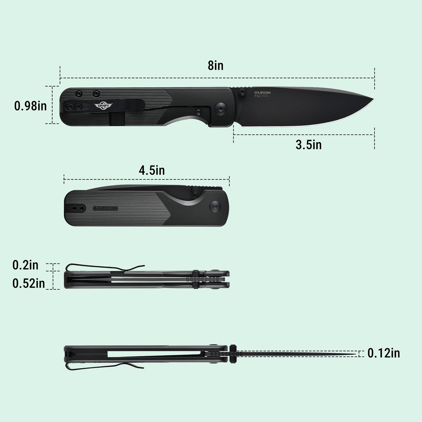 OKNIFE Duron (أزرق داكن)