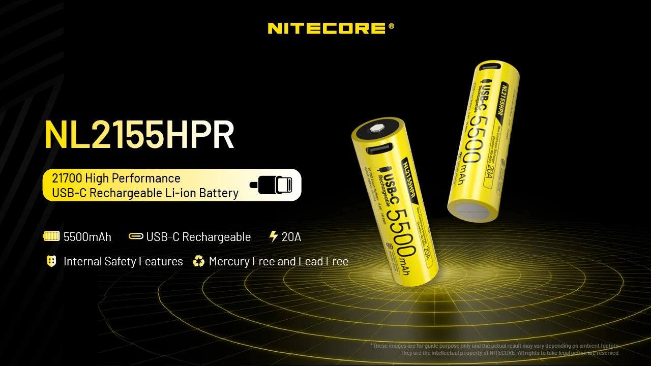 NITECORE BATTERY NL2155HPR 5500MAH