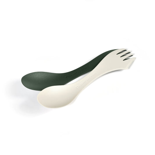 LMF Swedish Spork medium 2-pack sagegreen/cream
